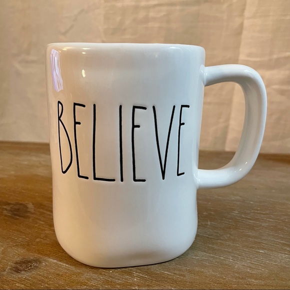 Rae Dunn Other - Rae Dunn BELIEVE Mug Ceramic Cup Farmhouse Decor Gift Coffee Tea Drink Holiday